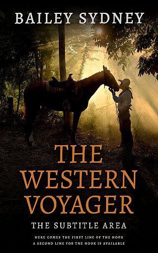 3D mockup of Twine #33516 - Premade Western Book Cover | BookCoverZone