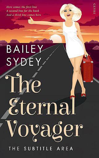 3D mockup of Burning Sand #33552 - Premade Travel Book Cover | BookCoverZone