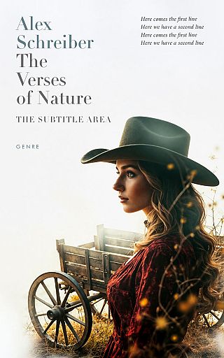 3D mockup of Cararra #33667 - Premade Western Book Cover | BookCoverZone