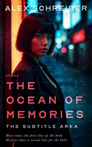 3D mockup of New York Pink #33699 - Premade Mystery & Thriller & Suspense Book Cover | BookCoverZone