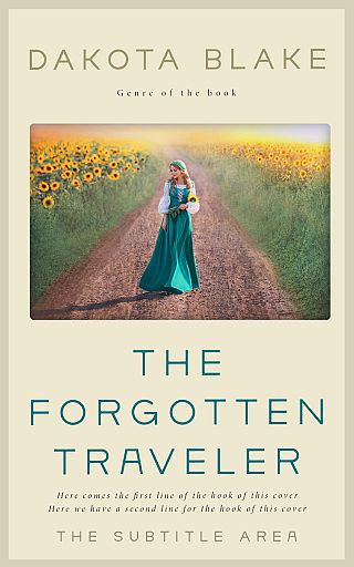3D mockup of Stark White #34595 - Premade Travel Book Cover | BookCoverZone