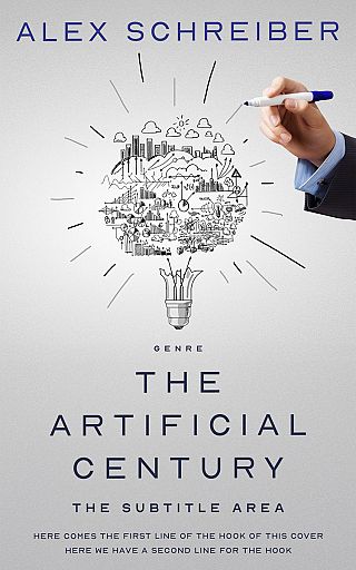 3D mockup of Quill Gray #34629 - Premade Business Book Cover | BookCoverZone