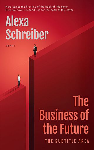 3D mockup of Falu Red #34667 - Premade Business Book Cover | BookCoverZone