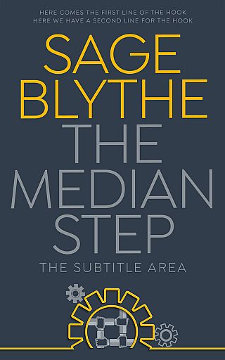 3D mockup of Oxford Blue #34944 - Premade Abstract Book Cover | BookCoverZone