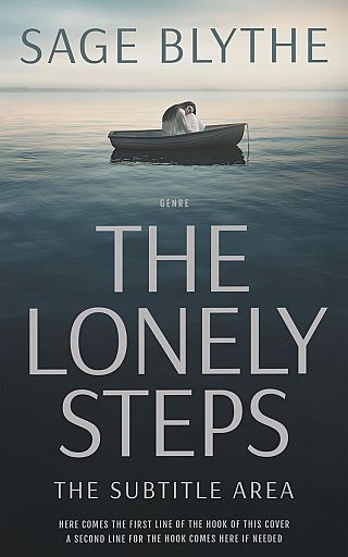 3D mockup of Mist Gray #34995 - Premade Travel Book Cover | BookCoverZone