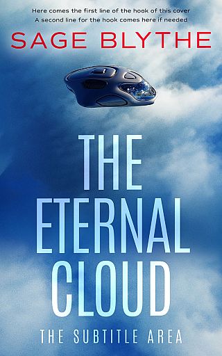 3D mockup of Hippie Blue #35019 - Premade Science Fiction Book Cover | BookCoverZone