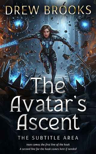 3D mockup of Ebony Clay #35099 - Premade LitRPG Book Cover | BookCoverZone