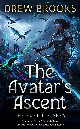 3D mockup of Ebony #35102 - Premade LitRPG Book Cover | BookCoverZone