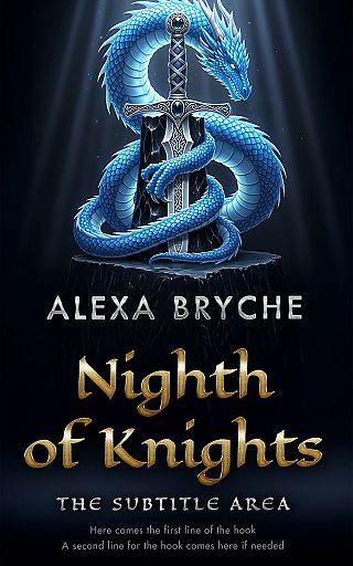 3D mockup of Ebony #35321 - Premade Fantasy Book Cover | BookCoverZone