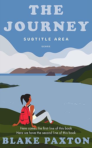 3D mockup of Ship Cove #50057 - Premade Travel Book Cover | BookCoverZone
