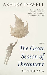 Pre Made Book Cover Spring Wood