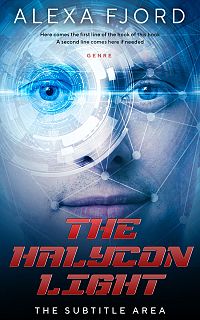 Pre Made Book Cover Chambray