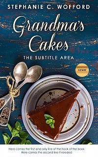 Pre Made Book Cover Pickled Bluewood