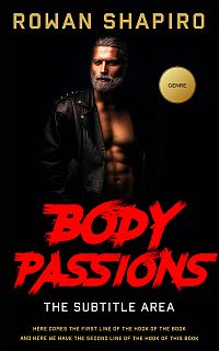 Pre Made Book Cover Alizarin Crimson