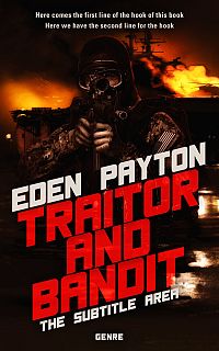 Pre Made Book Cover Flame Pea