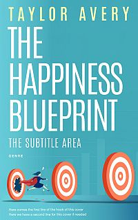 Pre Made Book Cover Fountain Blue