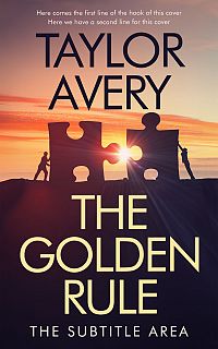 Pre Made Book Cover Gold Sand