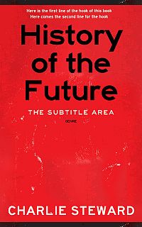 Pre Made Book Cover Alizarin Crimson