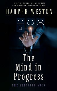 Pre Made Book Cover Ebony