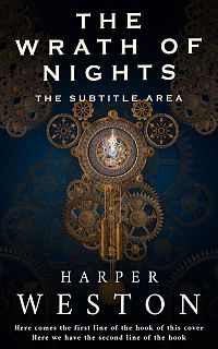 Pre Made Book Cover Black