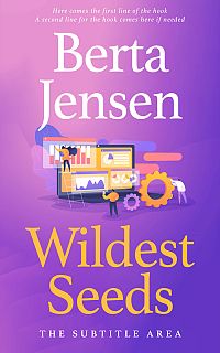 Pre Made Book Cover Amethyst