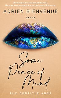 Pre Made Book Cover Gold Sand