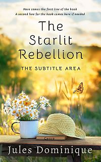 Pre Made Book Cover Stark White