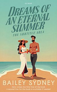 Pre Made Book Cover Summer Green