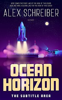 Pre Made Book Cover Violet