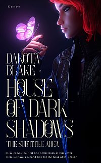 Pre Made Book Cover Black