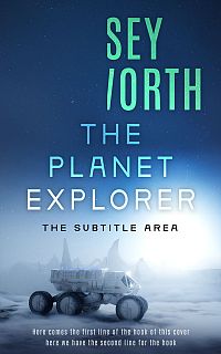 Pre Made Book Cover Astronaut