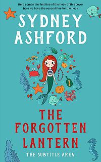 Pre Made Book Cover Fountain Blue