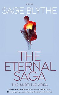 Pre Made Book Cover Periwinkle Gray