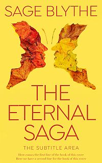 Pre Made Book Cover Energy Yellow