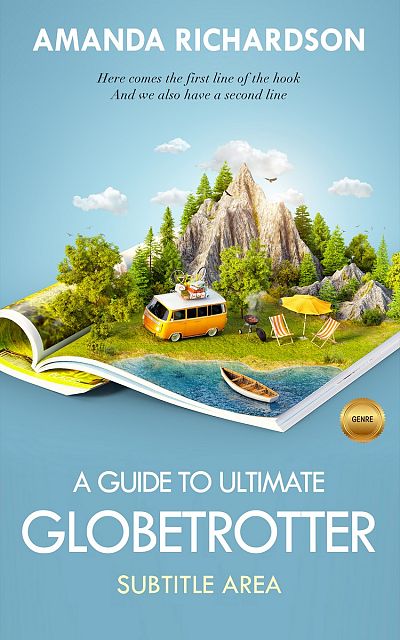 Pre Made Book Cover Glacier