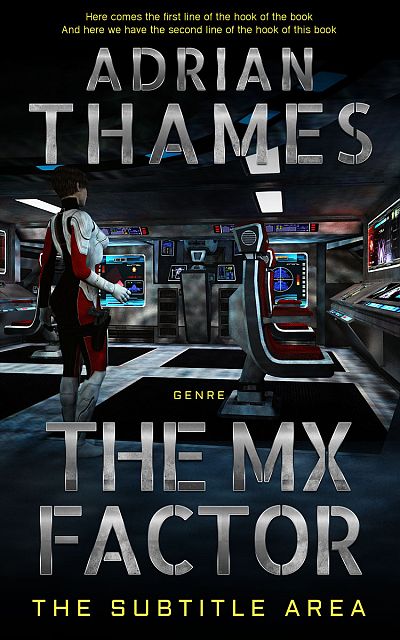Pre Made Book Cover Black