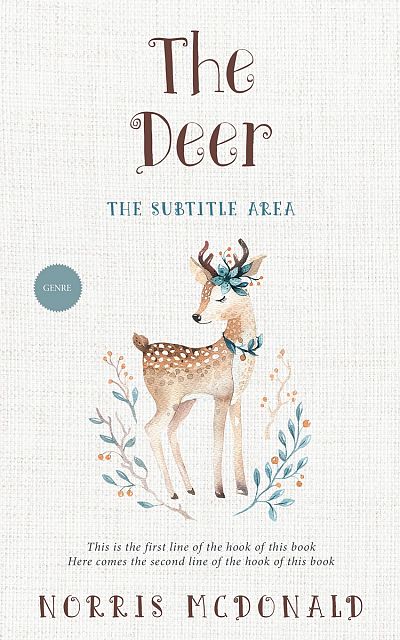 Pre Made Book Cover Pampas