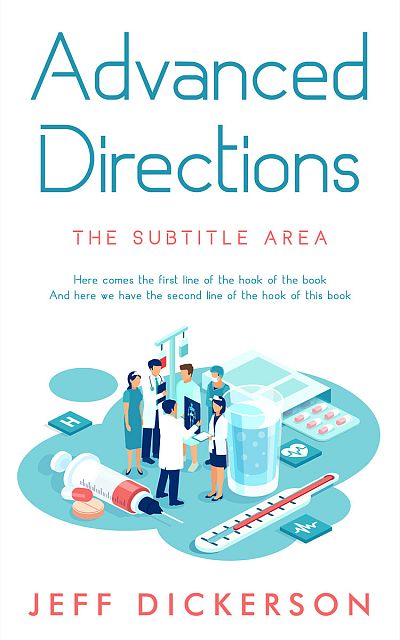 Pre Made Book Cover Powder Blue