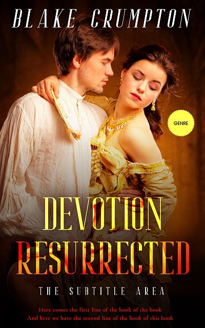 Pre Made Book Cover Harvest Gold
