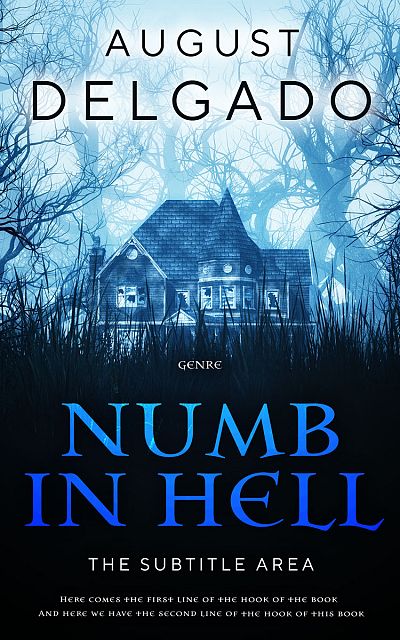 Pre Made Book Cover Ebony