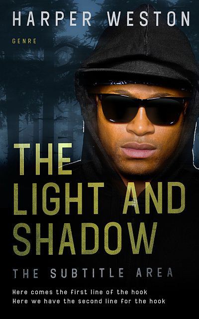 Pre Made Book Cover Black