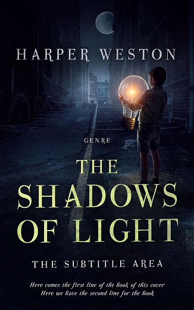 Pre Made Book Cover Ebony