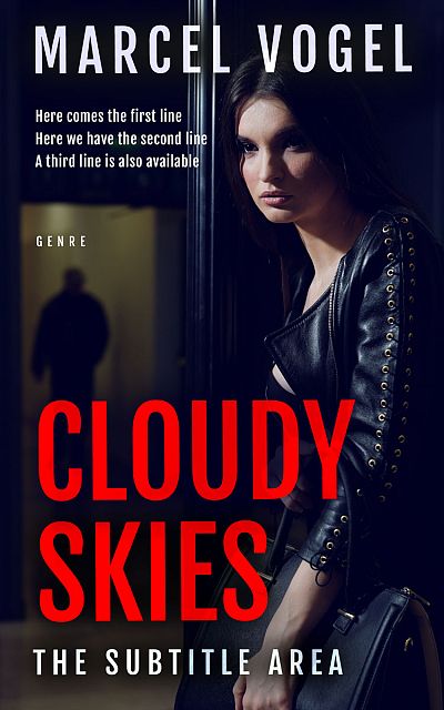 Pre Made Book Cover Ebony