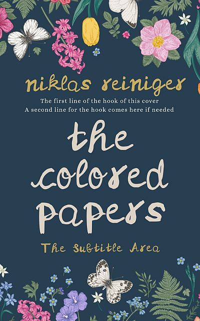 Pre Made Book Cover Pickled Bluewood