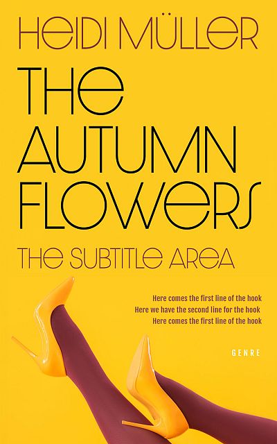 Pre Made Book Cover Lightning Yellow