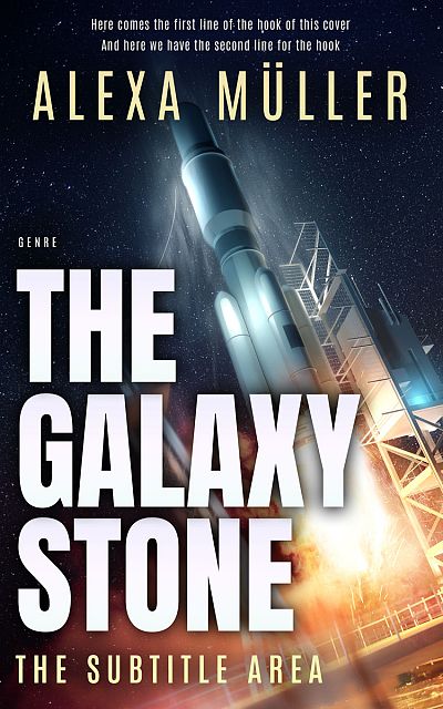 Pre Made Book Cover Stark White