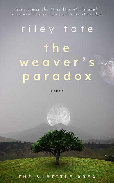 Pre Made Book Cover Spun Pearl