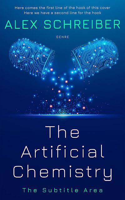 Pre Made Book Cover Gulf Blue