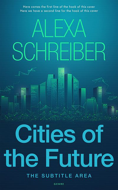 Pre Made Book Cover Deep Sea Green