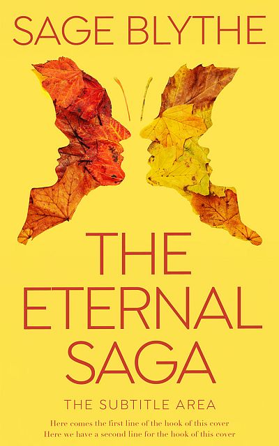 Pre Made Book Cover Energy Yellow